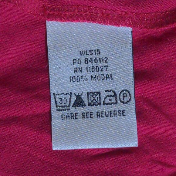 Boden Floret Ruffle Trim Tee in Fuchsia - Size M (UK 16) - EUC - Picture 6 of 7